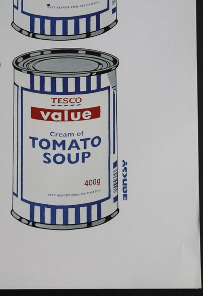 TESCO VALUE TOMATO SOUP CANS - BANKSY — DOPE! Gallery